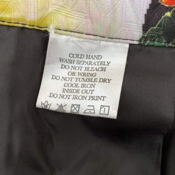 Pleated A line Floral Skirt Size M - Picture 9 of 9